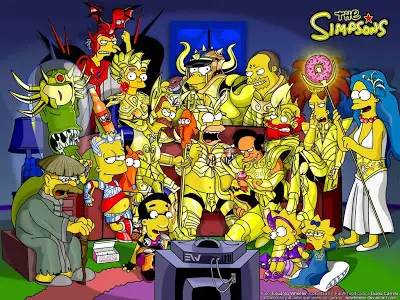 los caballeros del zodiaco - the simpsons