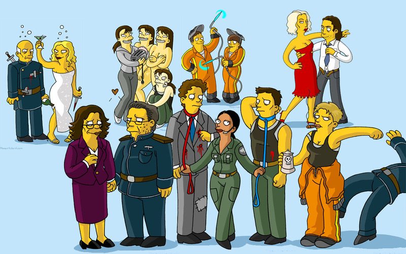 battlestar galactica simpsonized