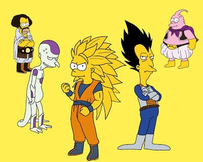 dragon ball z the simpsons