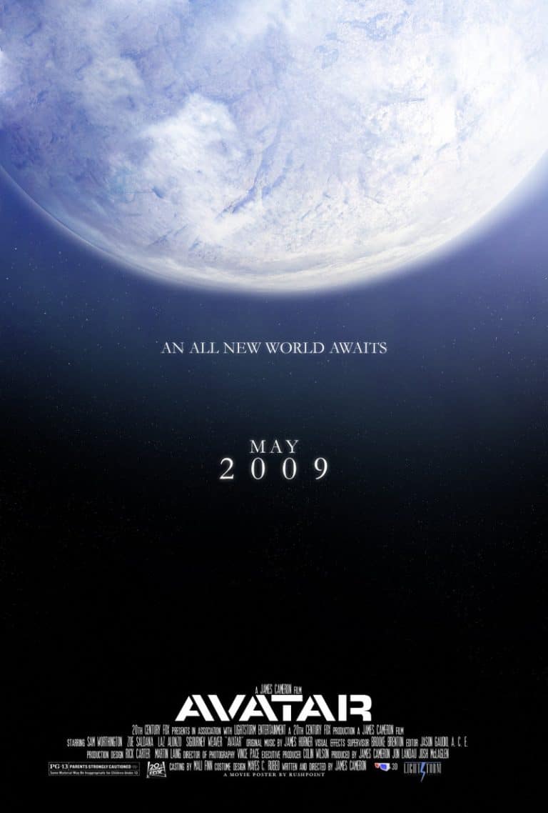 primer poster de avatar de james cameron