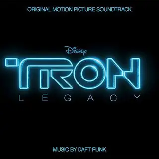 portada disco bso de tron legacy. compuesta por daft punk.