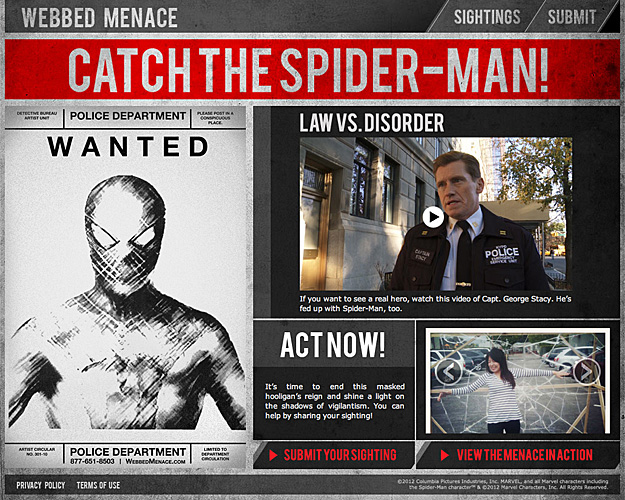 la campaña viral de the amazing spider-man continua