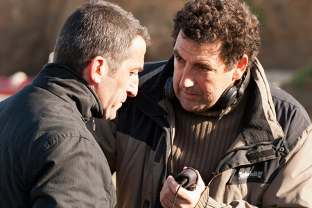 rodaje pelicula invasor en la playa de ponzos. daniel calparsoro