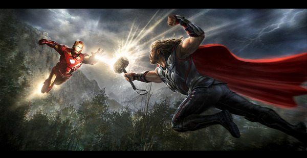 iron man vs thor en los vengadores