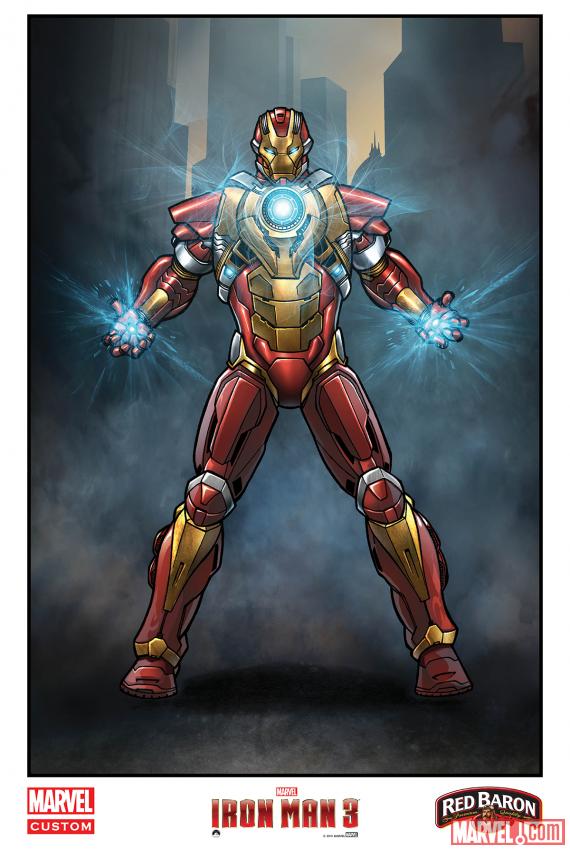 mark 17 heartbreaker por andrea di vito para iron man 3