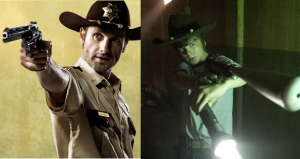 rick y carl, padre e hijo en 'the walking dead'