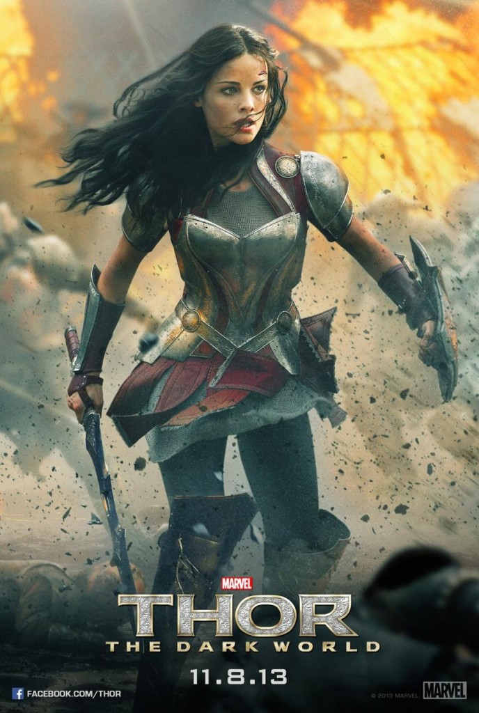 poster de lady sif para thor: el mundo oscuro