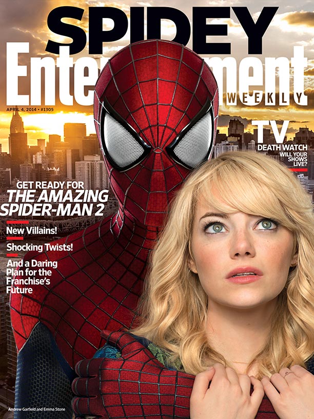 portada de entertainment weekly the amazing spider-man 2: el poder de electro