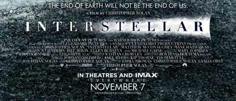 nuevo póster de interstellar de christopher nolan