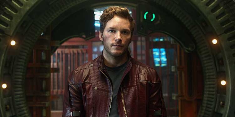 chris pratt como star lord guardianes de la galaxia