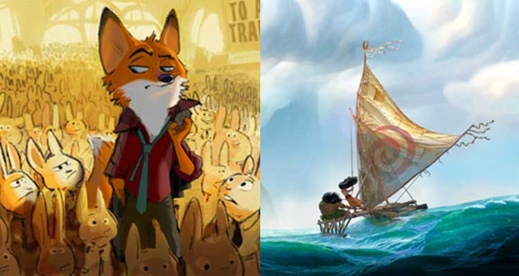 disney pone fechas de estreno a sus películas zootopia y moana