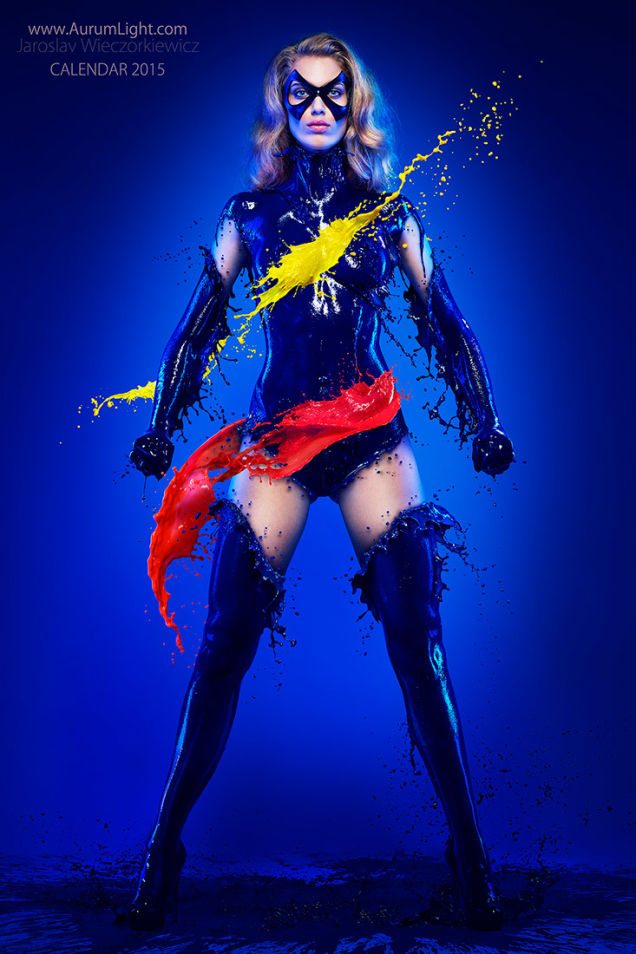 Calendario 2015 superheroinas Jaroslav Wieczorkiewicz - Miss Marvel
