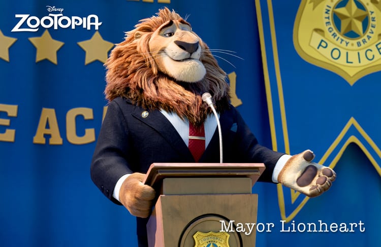 zootropolis mayor lionheart
