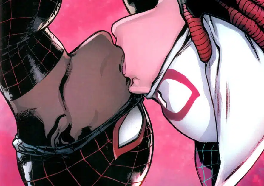 romance de miles morales con spider gwen