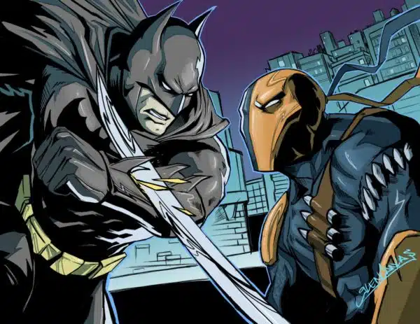 así podría ser la pelea entre batman y deathstroke en la película de ben affleck