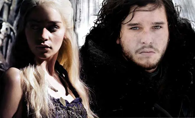 emilia clarke y kit harington juego de tronos