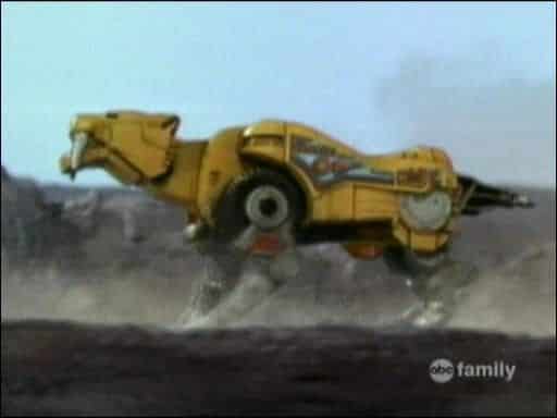 yellow ranger's sabre toothed tiger dinozord (power rangers)