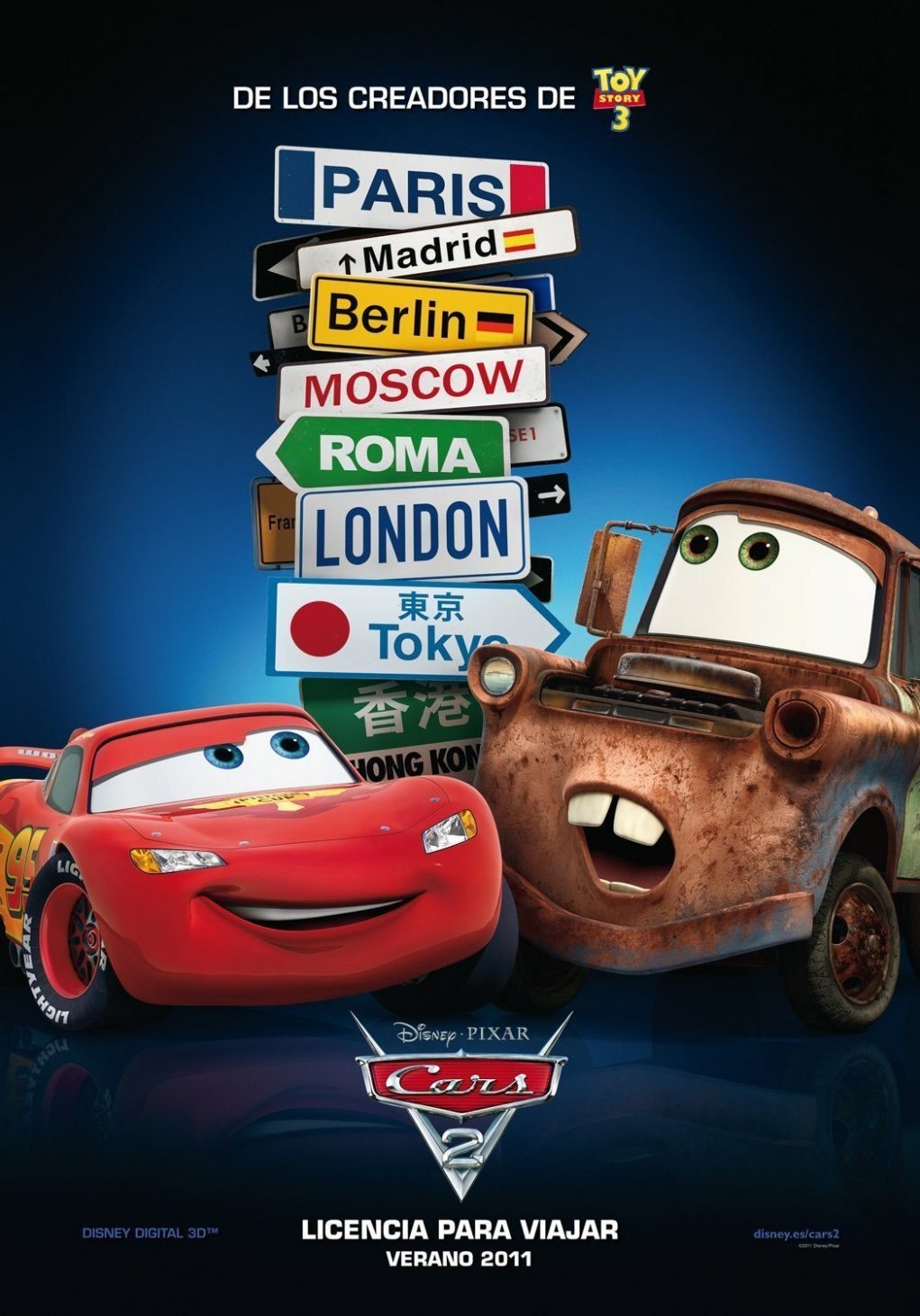 poster de 'cars 2'