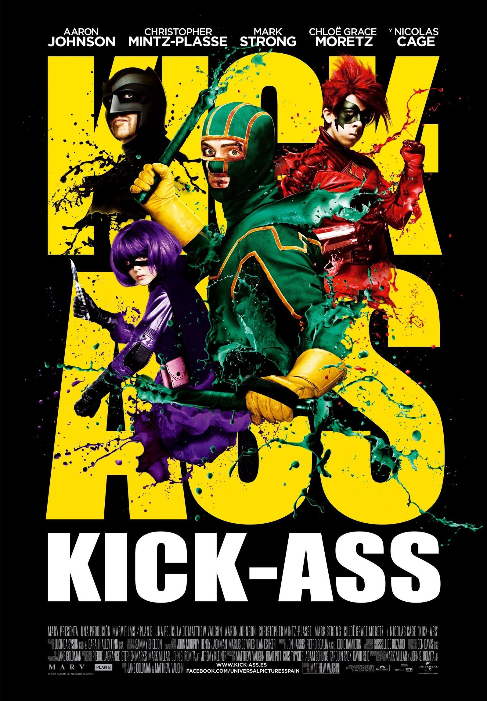 poster for the movie kick-ass: listo para machacar