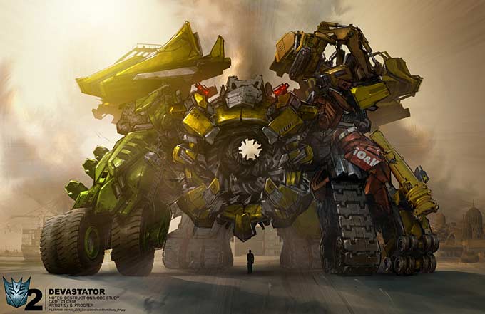 concept art transformers: la venganza de los caídos