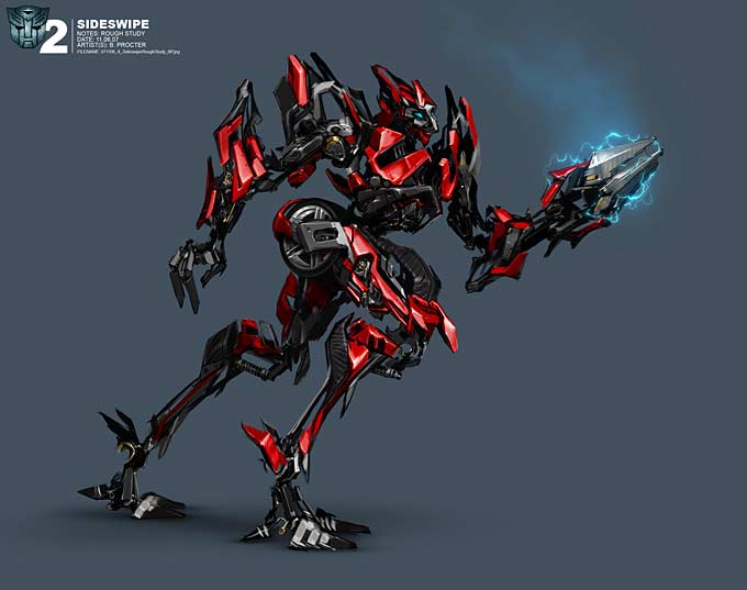 concept art transformers: la venganza de los caídos