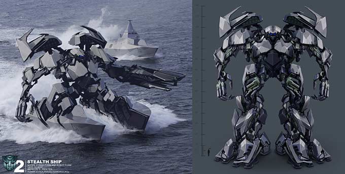 concept art transformers: la venganza de los caídos