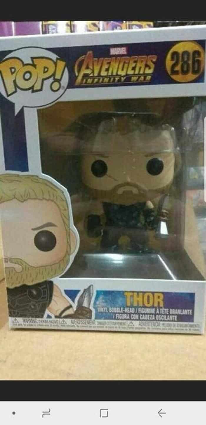 Funko de Thor en Vengadores: Infinity War