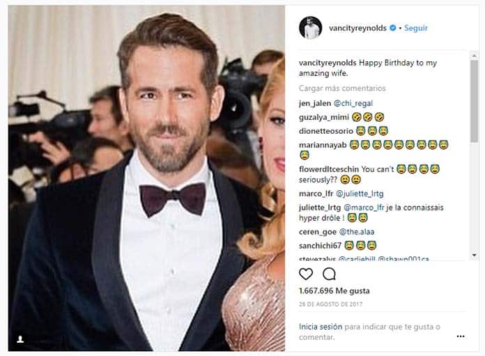 ryan reynolds instagram