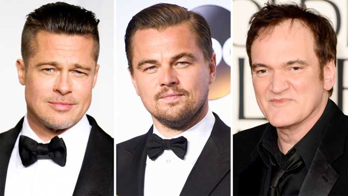 brad pitt, leonardo dicaprio, tarantino