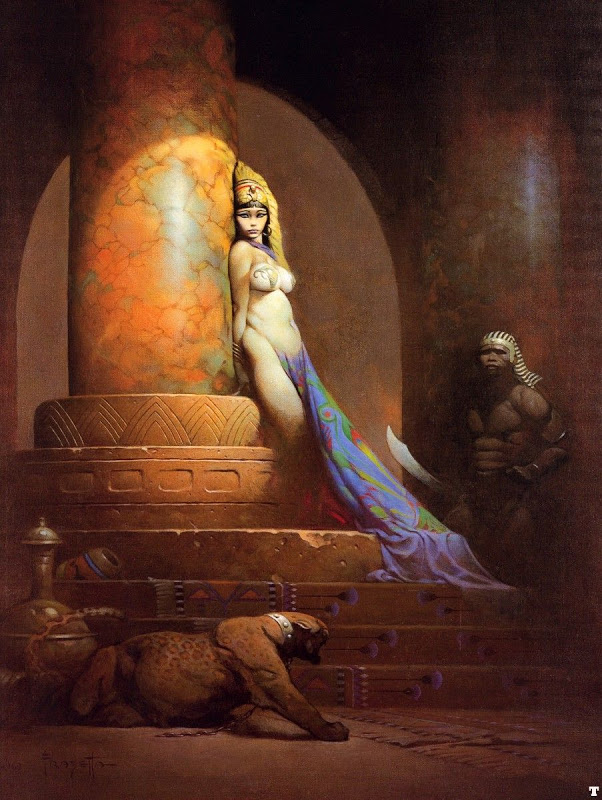 frank frazetta egyptian queen