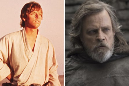 mark hamill fue luke skywalker en star wars: los últimos jedi