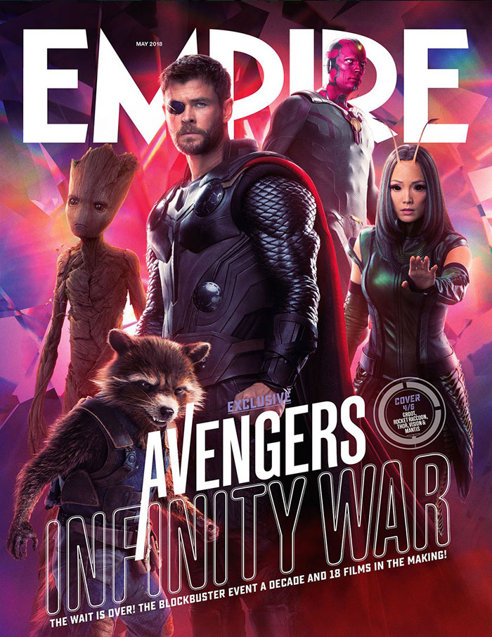 portada de empire magazine | vengadores: infinity war