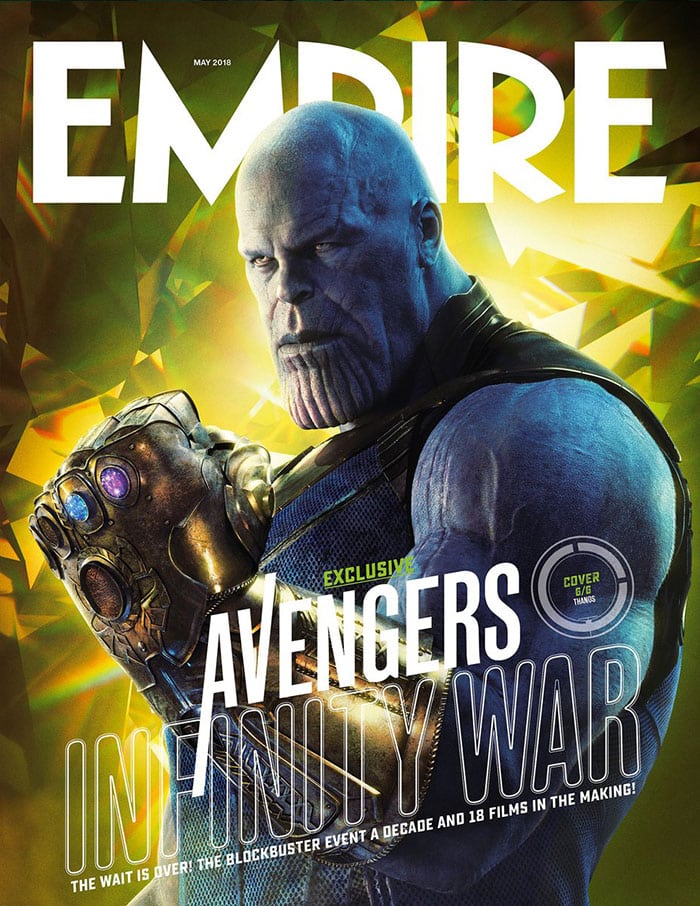 portada de empire magazine | vengadores: infinity war