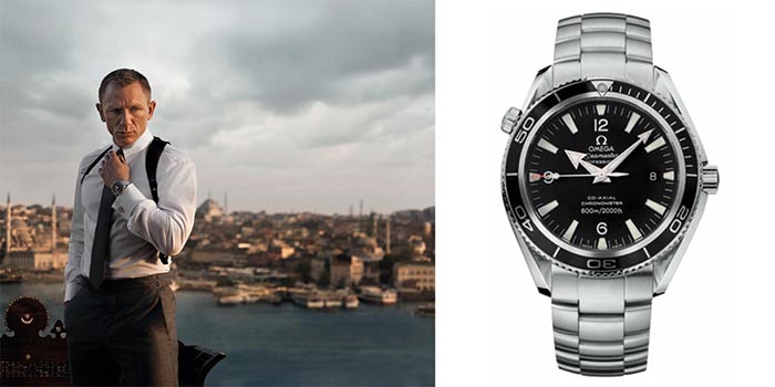 'skyfall' (rolex seamaster planet ocean 600m) | los 5 relojes más legendarios de la historia del cine