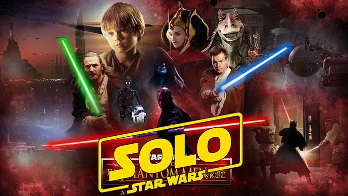 la conexión entre el episodio i de star wars y han solo