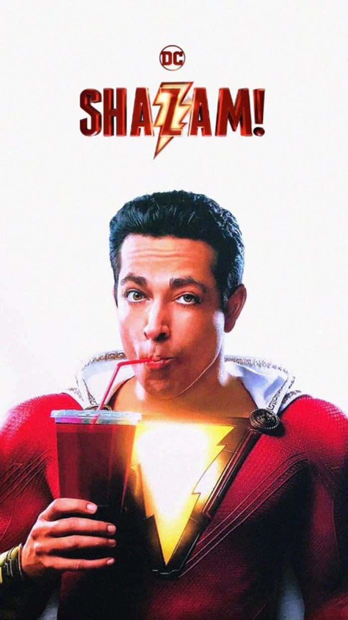 póster fan made de shazam con zachary levi