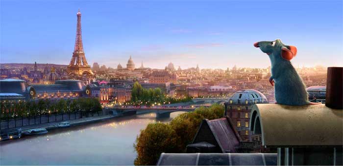 Ratatouille de Pixar Studios fue dirigida por Brad Bird.