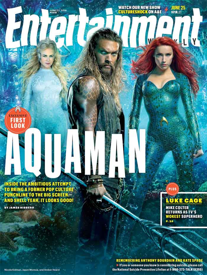 primer vistazo a nicole kidman como la reina atlanna en aquaman.