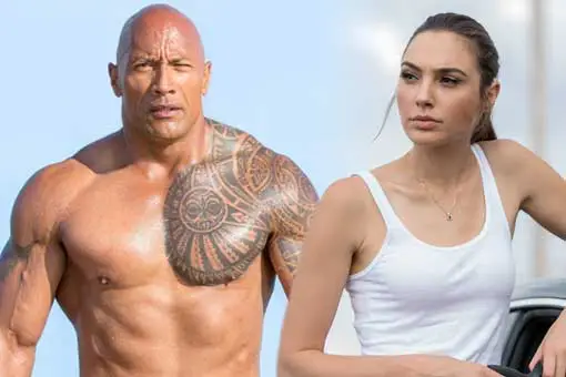 dwayne johnson gal gadot red notice