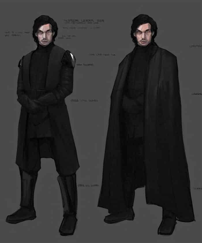 concept art de kylo ren en star wars 9