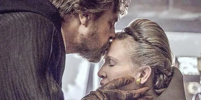 mark hamill y carrie fisher en star wars 9