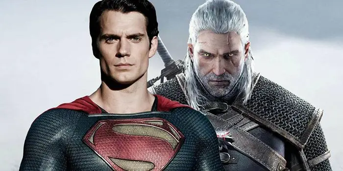 henry cavill como geralt de rivia para the witcher (netflix) y como superman