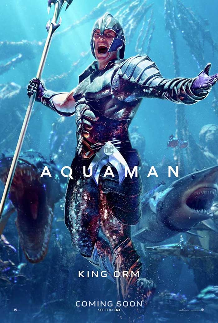 aquaman: 7 espectaculares pósters de los protagonistas