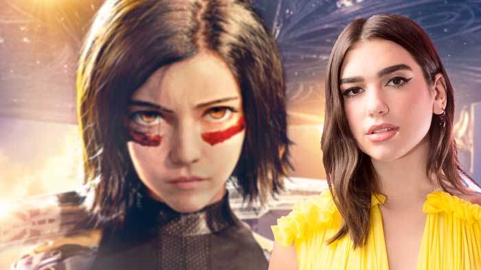 dua lipa alita: ángel de combate post