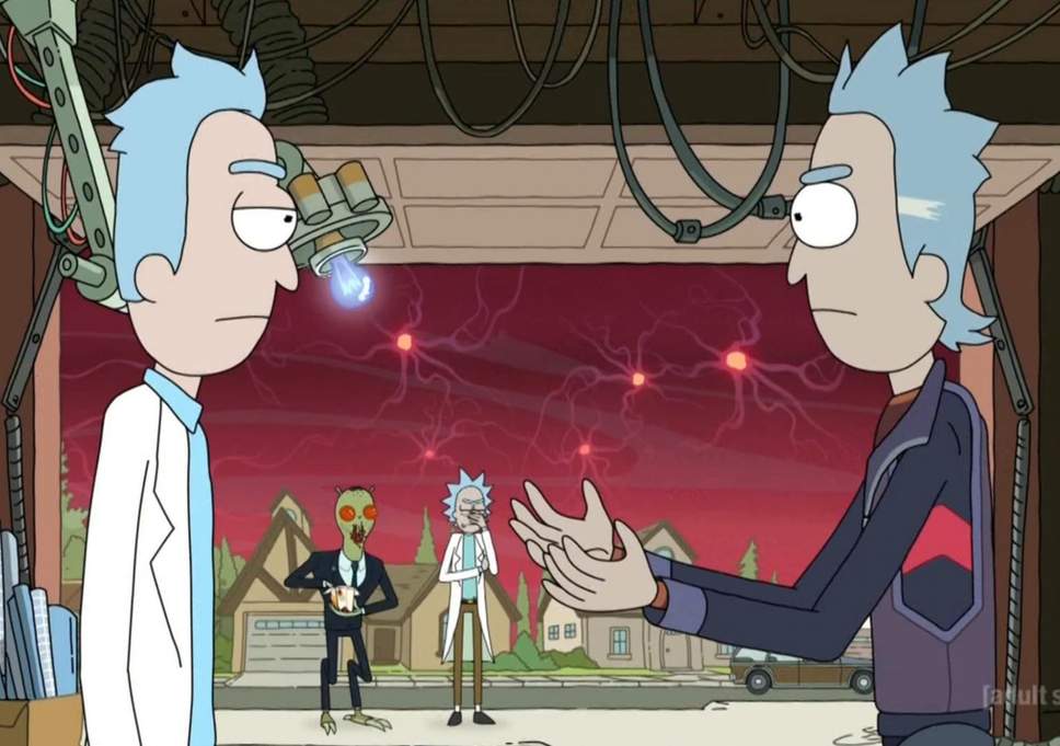 impresiones de un traidor: rick y morty, y un pepinillo