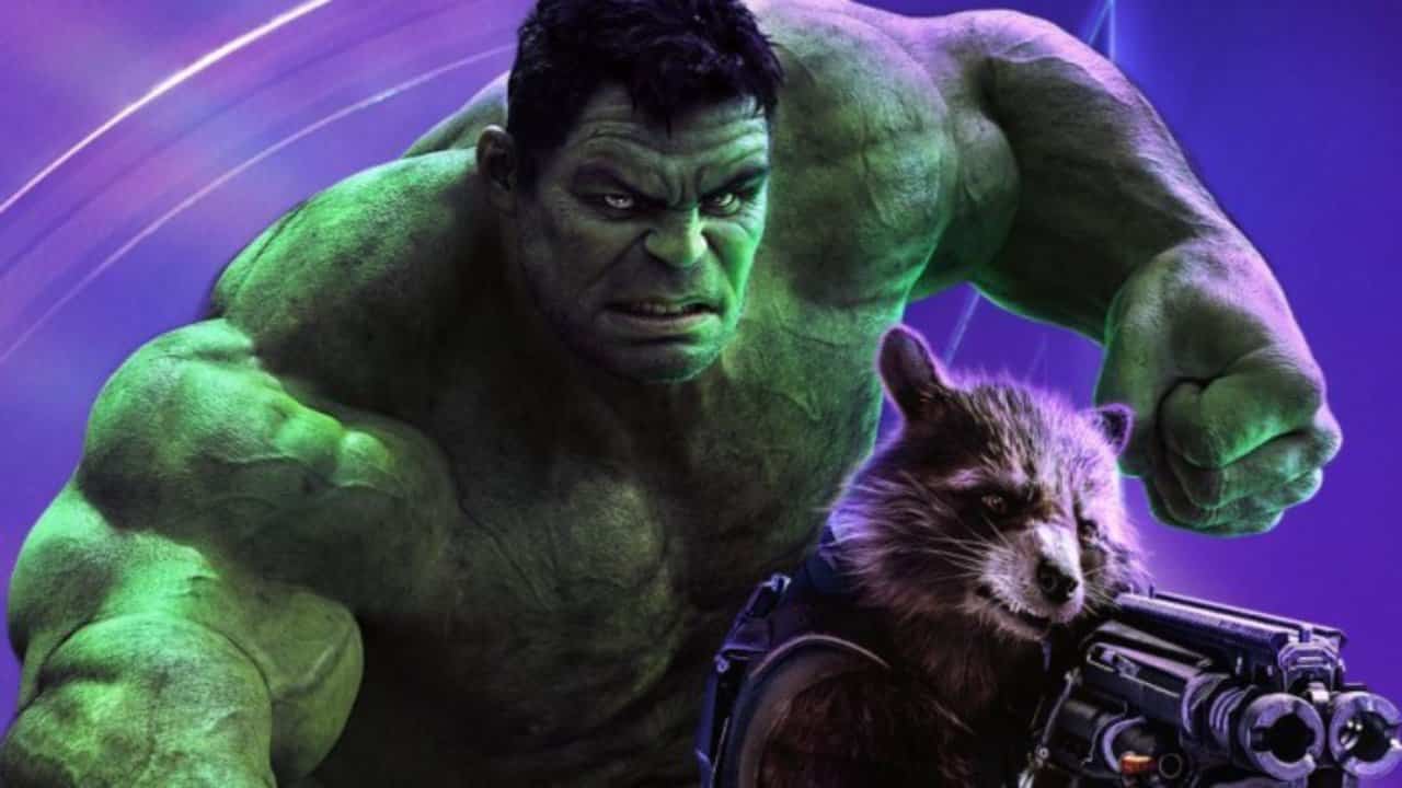 vengadores: endgame hulk rocket raccoon