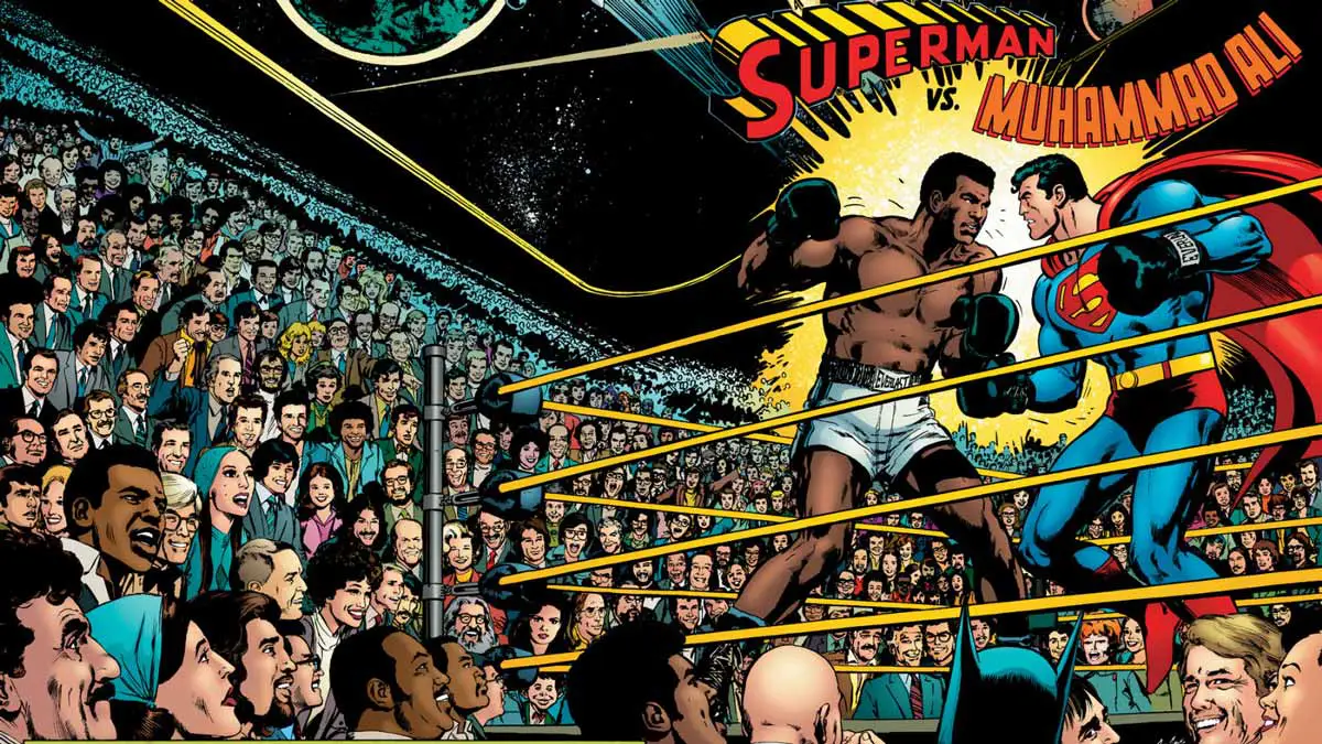 el cómic y su relación con el deporte superman vs mohamed ali