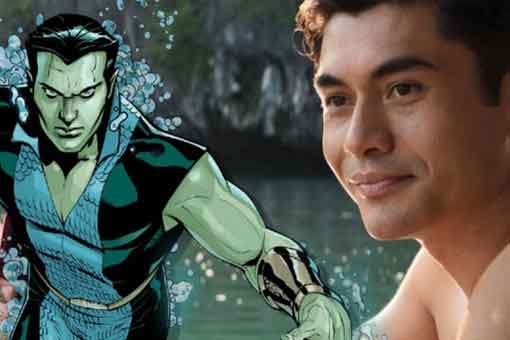 espectacular fan art de namor con henry golding de protagonista