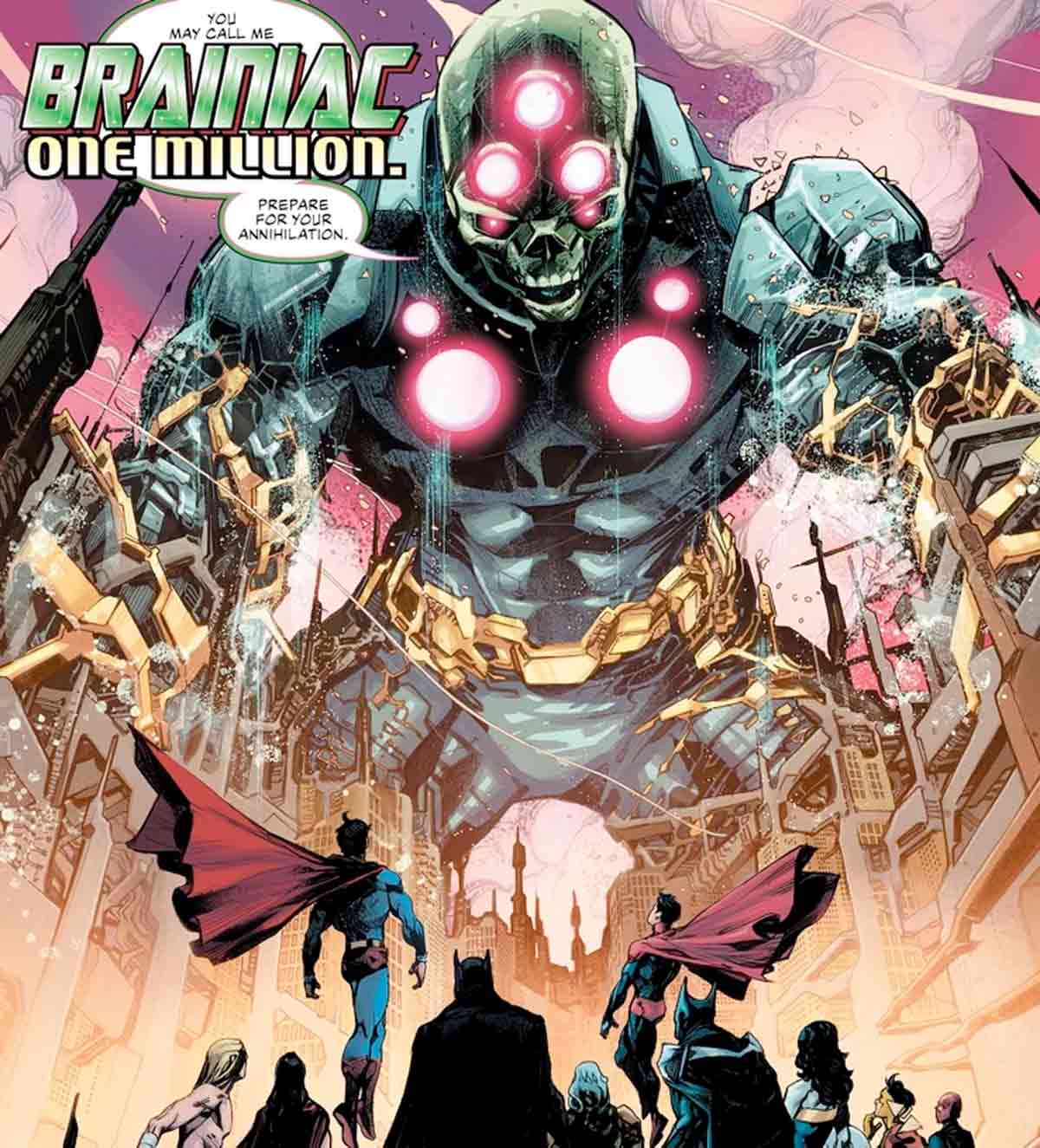 brainiac un millón ¡el nuevo gran enemigo de liga de la justicia!