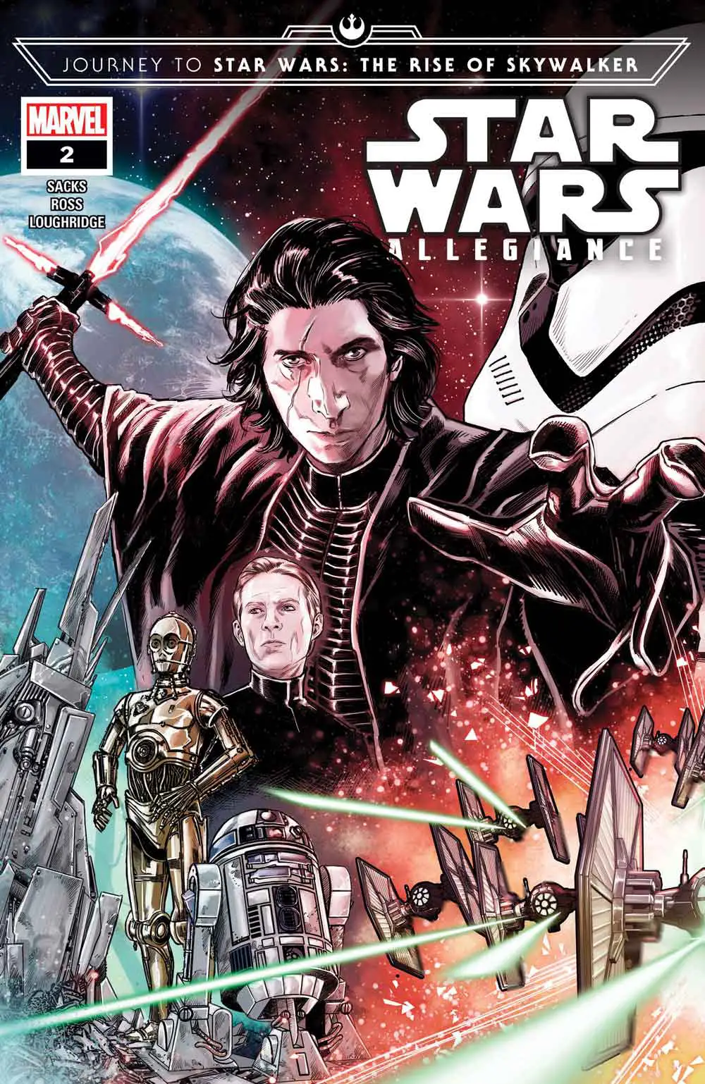 journey to star wars: the rise of skywalker - allegiance # 2 confirma que kylo ren finalmente ha superado a darth vader